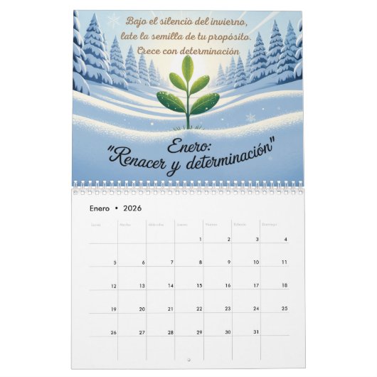 Calendario カレンダー (1月 2026)