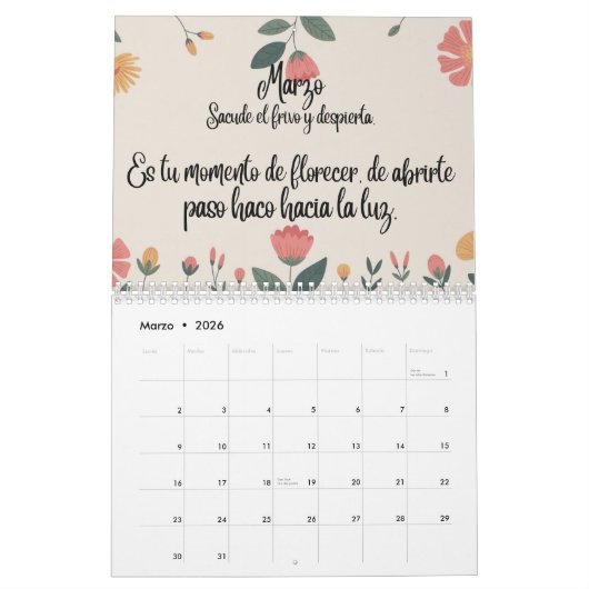 Calendario カレンダー (3月 2026)