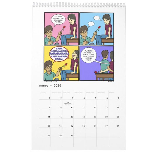 Calendário 2016 カレンダー (3月 2026)