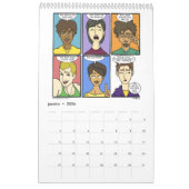 Calendário 2016 カレンダー (1月 2026)