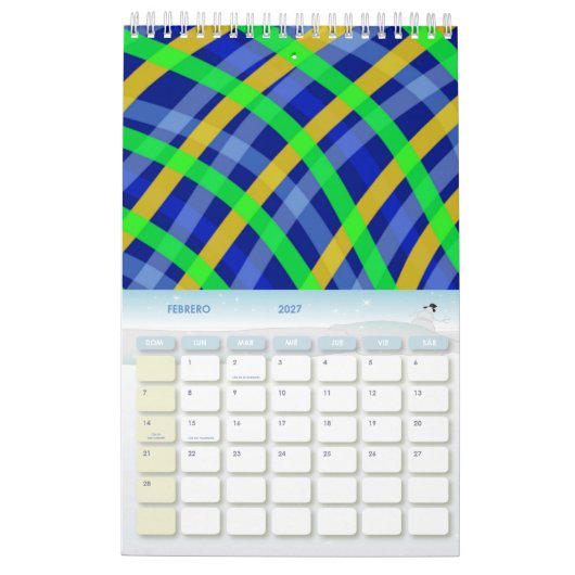 Calendario 2022 カレンダー (2月 2027)