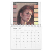 Calendario  Calendar - Renso Art 2025 カレンダー (2月 2027)