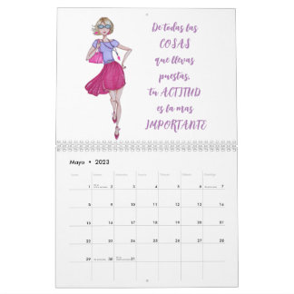 CALENDARIO CHICAS DE MODA  カレンダー