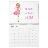 CALENDARIO CHICAS DE MODA カレンダー (1月 2027)