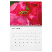 Calendario de 12メセスコンバリオスinsectos y flore カレンダー (3月 2026)