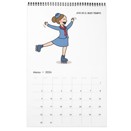 Calendario de pared カレンダー (3月 2026)