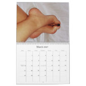 Calendario de Pies カレンダー (3月 2027)