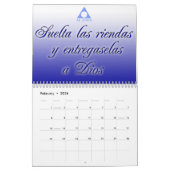 Calendario de Serenidad yのlemas de Al Anon カレンダー (2月 2026)