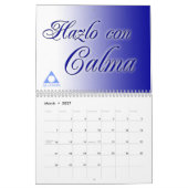 Calendario de Serenidad yのlemas de Al Anon カレンダー (3月 2027)