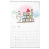 Calendario Gato, Ratita and friends カレンダー (1月 2027)