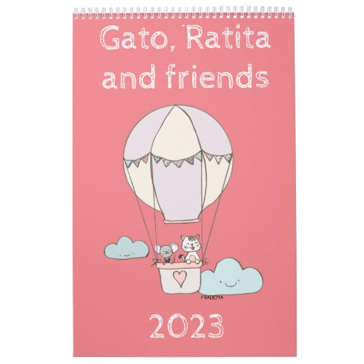 Calendario Gato, Ratita and friends カレンダー (カバー)
