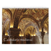 Calendario medieval 2 páginas Estándar カレンダー (カバー)