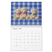 CALENDARRIO INFANTIL FOFO COM ESTAMPA DE URSINHO D カレンダー (2月 2027)