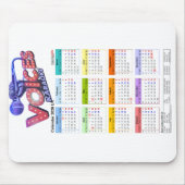 Calender 2026 mousepad. マウスパッド (正面)