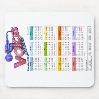 Calender 2026 mousepad. マウスパッド