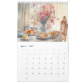 Calendrier カレンダー (1月 2027)