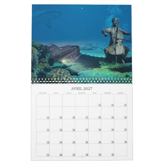 Calendrier 2019 Violoncelles カレンダー (4月 2027)