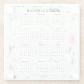  calendrier 2023 floral ガラスコースター (裏面)