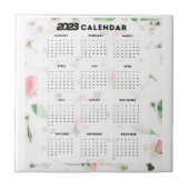 calendrier 2023 floral タイル (正面)
