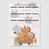 CALENDRIER 2023 MIGNON CHAT (正面)