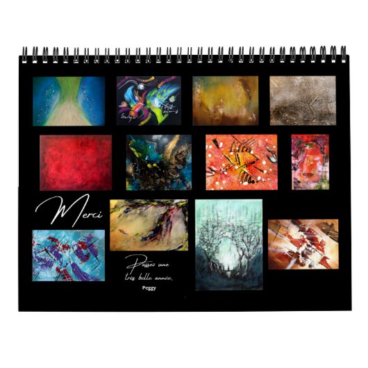 Calendrier 2025 - Peggy Drouault カレンダー (裏面)