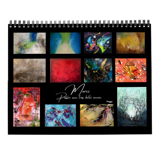Calendrier 2025 - Peggy Drouault カレンダー (裏面)
