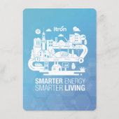 Calendrier 2026 Itron Bleu Français エンクロージャーカード (裏面)