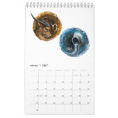 calendrier avec les signes astrologiques  カレンダー (1月 2027)