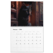 Calendrier Black Cat カレンダー (2月 2026)
