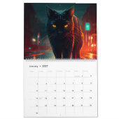 Calendrier Black Cat カレンダー (1月 2027)