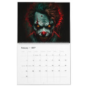 Calendrier Clown カレンダー (2月 2027)