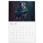 Calendrier Clown カレンダー (3月 2027)