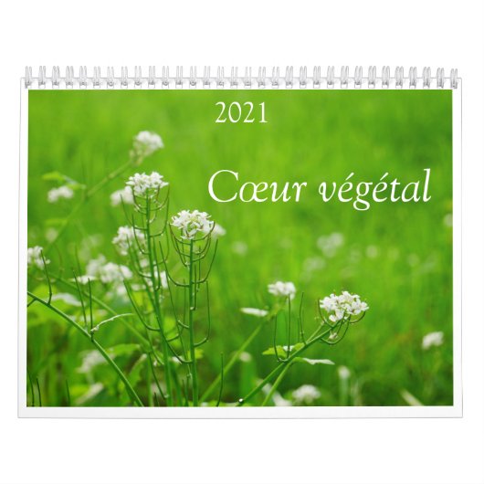 Calendrier Cœur végétal 2021 カレンダー (カバー)