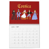 Calendrier, CORSICA, France カレンダー (1月 2027)