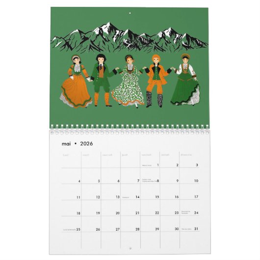 Calendrier, CORSICA, France カレンダー (5月 2026)