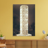 Calendrier de Saisonの柱 キャンバスプリント (インサイチュ (リビング))