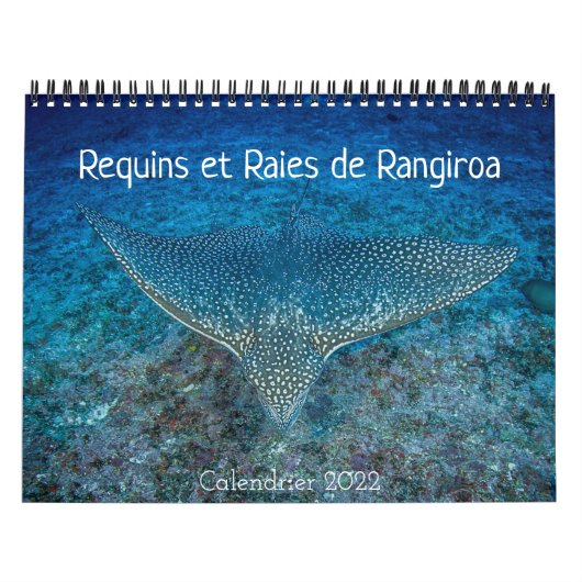 Calendrier des Requins et des Raies カレンダー (カバー)