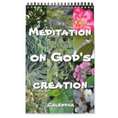 Calendrier Dieu méditation : étoile, mots & notes カレンダー (カバー)
