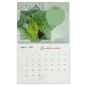 Calendrier Dieu méditation : étoile, mots & notes カレンダー (3月 2027)