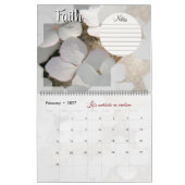 Calendrier Dieu méditation : étoile, mots & notes  カレンダー (2月 2027)