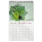 Calendrier Dieu méditation jardin : étoile & mot カレンダー (3月 2027)