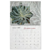 Calendrier Dieu méditation jardin : étoile & mot カレンダー (1月 2027)