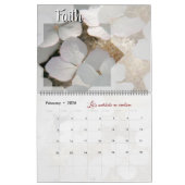 Calendrier Dieu méditation jardin : étoile & mot カレンダー (2月 2026)