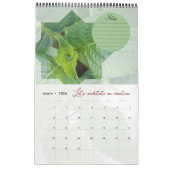 Calendrier Dieu méditation jardin : étoile & notes カレンダー (3月 2026)
