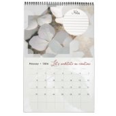 Calendrier Dieu méditation jardin : étoile & notes カレンダー (2月 2026)