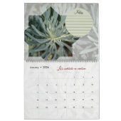 Calendrier Dieu méditation jardin : étoile & notes カレンダー (1月 2026)