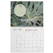 Calendrier Dieu méditation jardin : mots & notes カレンダー (1月 2027)