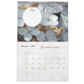 Calendrier Dieu méditation jardin : mots & notes カレンダー (2月 2027)