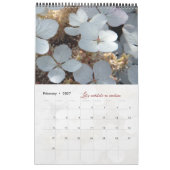 Calendrier Dieu méditation photos jardin élégant カレンダー (2月 2027)