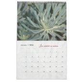 Calendrier Dieu méditation photos jardin élégant カレンダー (1月 2026)